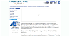 Desktop Screenshot of cambridge-networks.co.uk